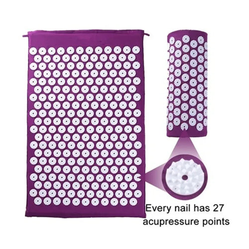 Acupressure Mat and Pillow Set