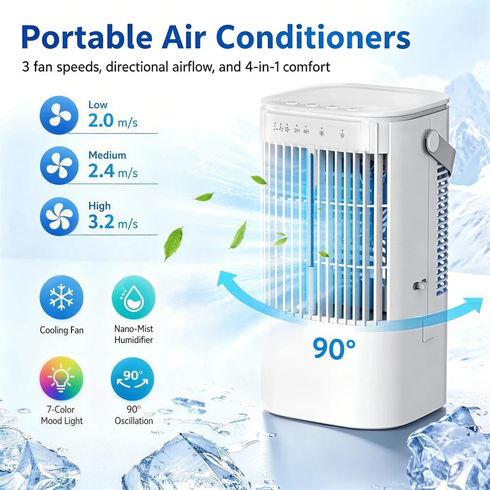 Portable Ice Air Cooling Fan