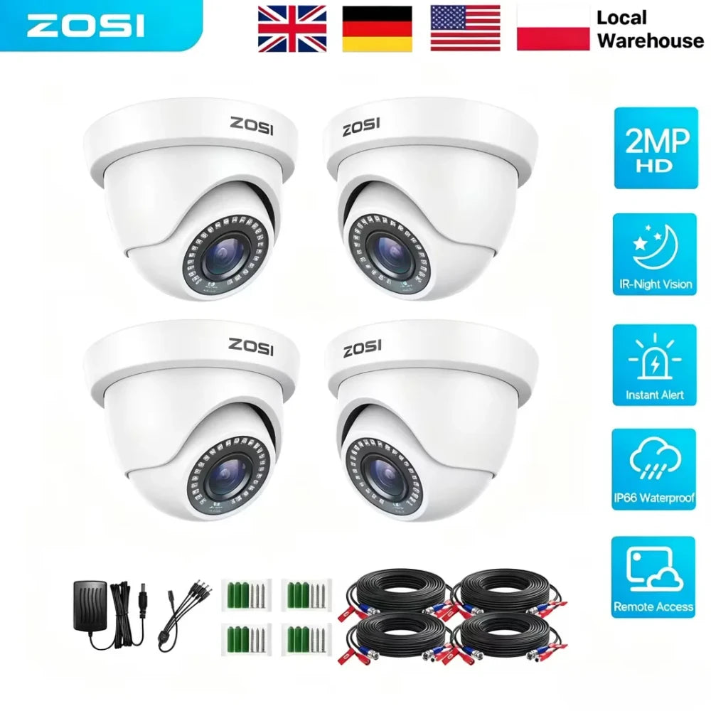 HD Indoor & Outdoor Security Camera with Two-Way Audio
