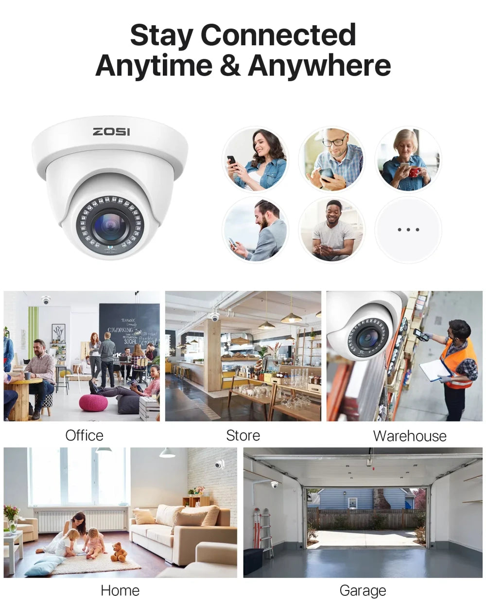 HD Indoor & Outdoor Security Camera with Two-Way Audio