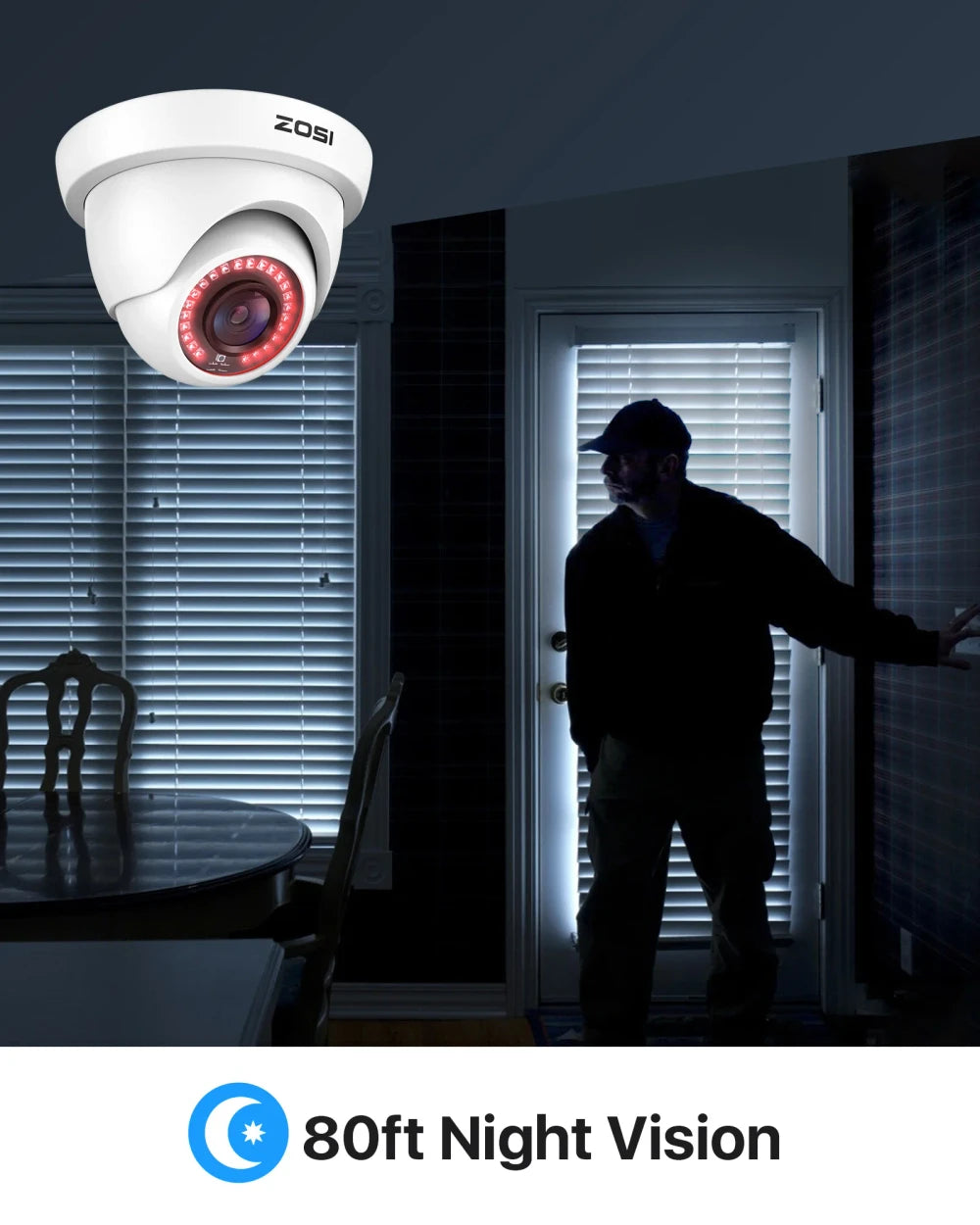 HD Indoor & Outdoor Security Camera with Two-Way Audio