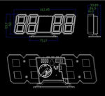 3D LED Digital Wall & Desk Clock