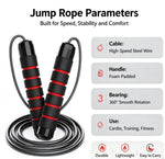 Fitness Jump Rope with Foam Handles