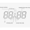 3D LED Digital Wall & Desk Clock